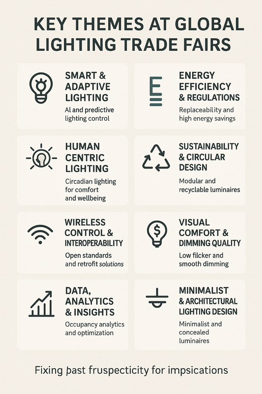 Key Themes at Global Lighting Trade Fairs