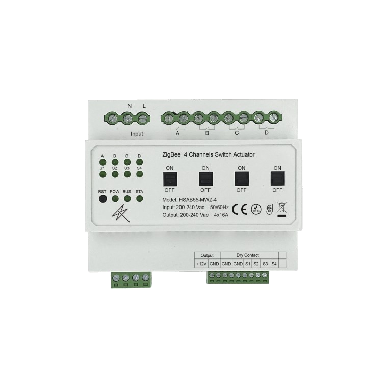 HSAB55 4-Channel Switch Actuator Module