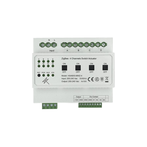 HSAB55 4-Channel Switch Actuator Module